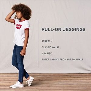 Levi's Jegging 16 Girls Pull On Elastic Waistband Pull On